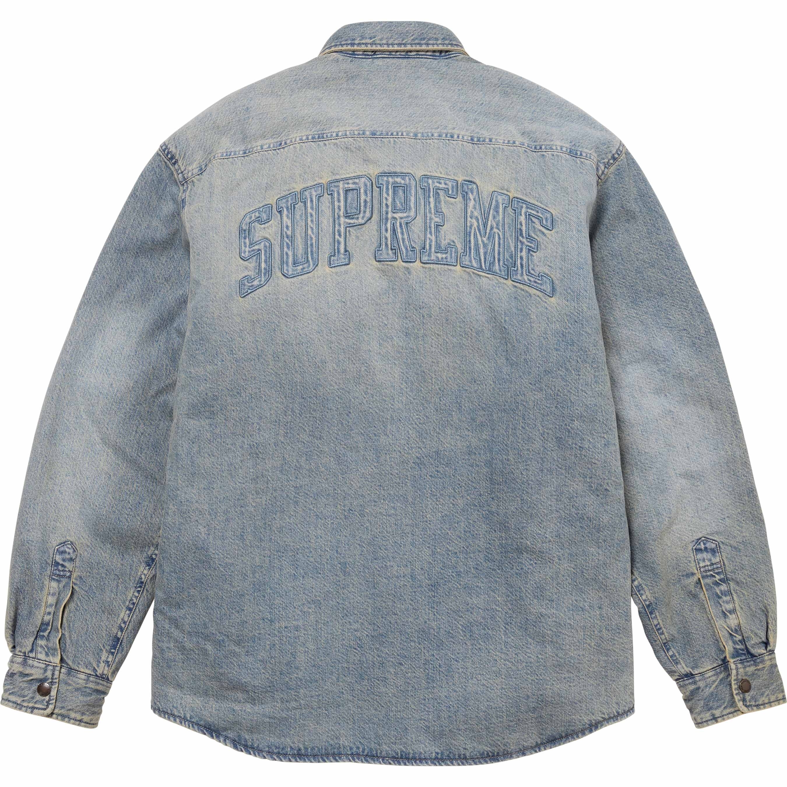 Faux Shearling Lined Work Shirt view 4